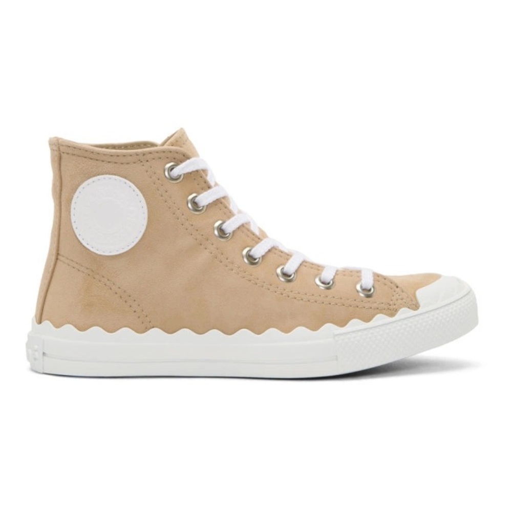 Chloe Suede Lauren High Top Sneakers 39